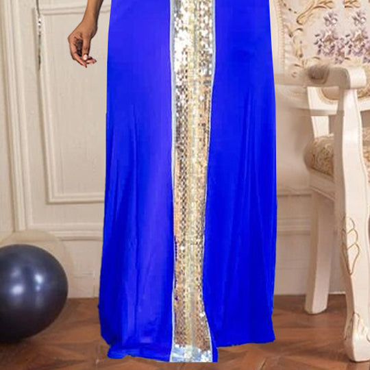 Damen Elegantes Maxikleid mit glitzerndem Design und stilvollem Schnitt R&B