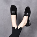 Damen Komfortable und stilvolle Ballerinas mit modischem Riemen R&B