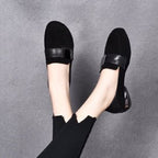 Damen Komfortable und stilvolle Ballerinas mit modischem Riemen R&B