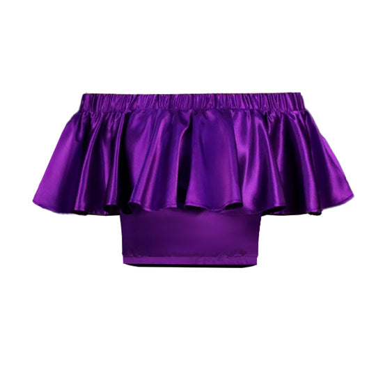 Damen Off-Shoulder Bluse mit voluminösen Rüschen R&B