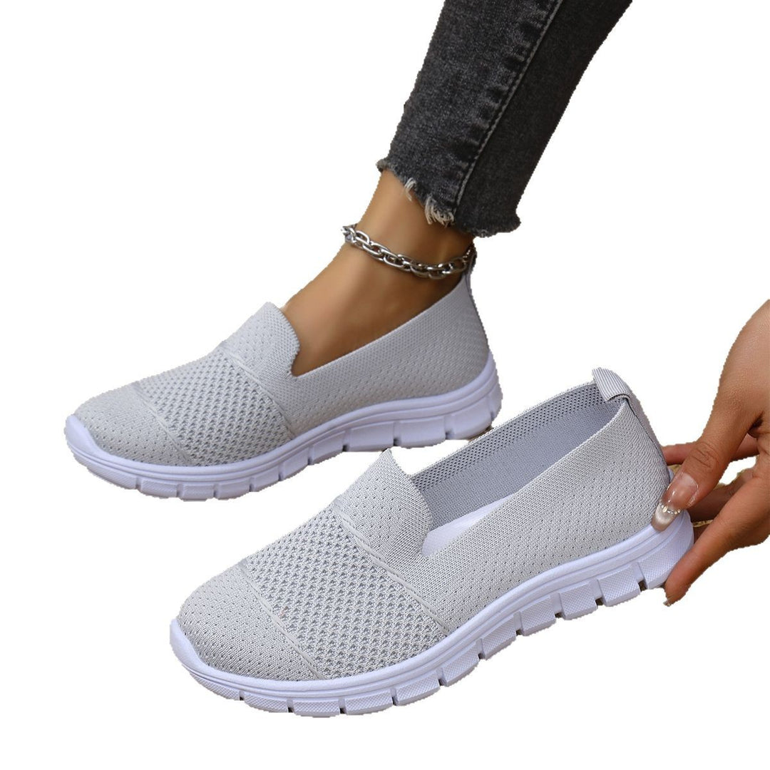 Damen Slip-On Sneakers mit atmungsaktivem Netzmaterial R&B