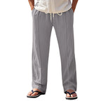 Herren Luftige Strandhose mit verstellbarem Kordelzug und seitlichen Taschen R&B