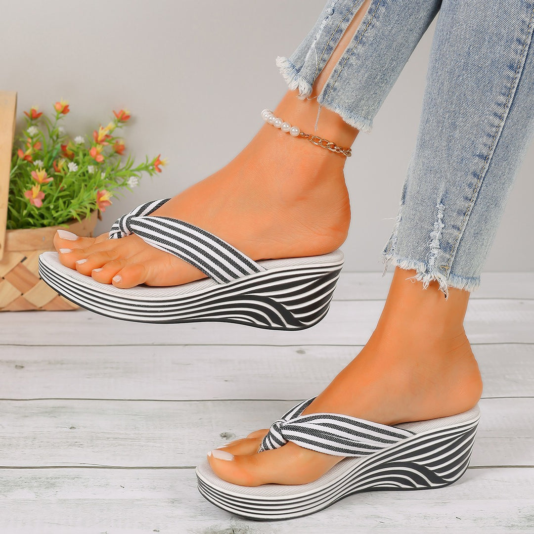 Damen Keil-Flip-Flops R&B