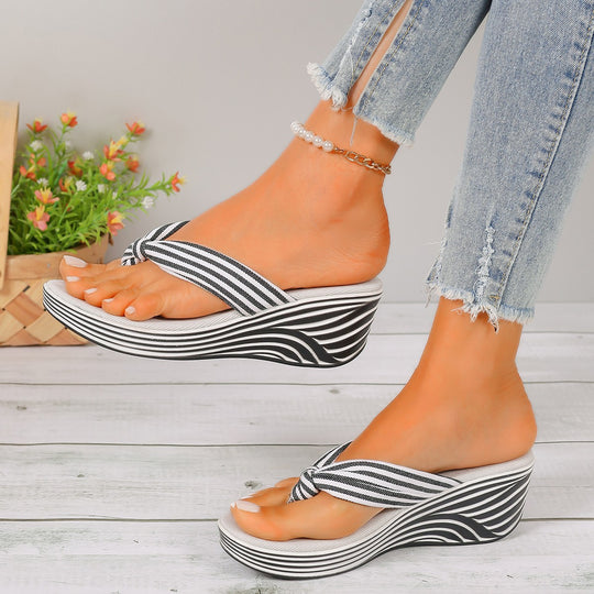 Damen Keil-Flip-Flops R&B