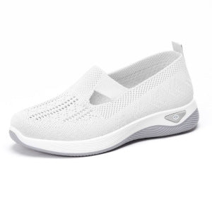 Damen Komfortable und luftige Slip-On Sneakers mit Strickoberfläche R&B