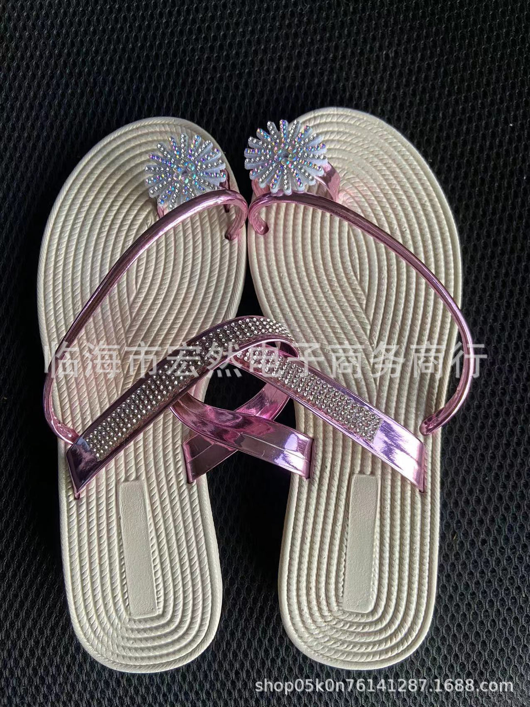 Damen Glamouröse Zehentrenner-Sandalen R&B