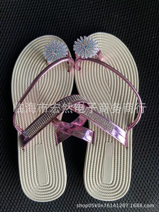 Damen Glamouröse Zehentrenner-Sandalen R&B