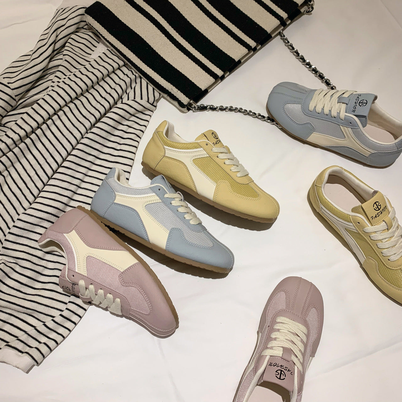 Damen Leichte Freizeitsneaker mit atmungsaktivem Netzmaterial und flexibler Sohle R&B