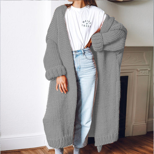 Damen Grobstrick-Kimono-Cardigan R&B