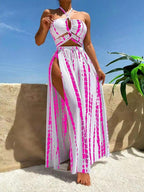 Damen Maxikleid mit verführerischen Cut-Out-Details R&B