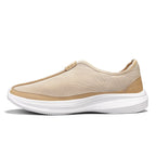 Damen Freizeit Slip-On Sneakers mit atmungsaktiver Mesh-Oberfläche und gepolsterter Sohle R&B