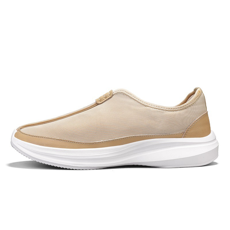 Damen Freizeit Slip-On Sneakers mit atmungsaktiver Mesh-Oberfläche und gepolsterter Sohle R&B