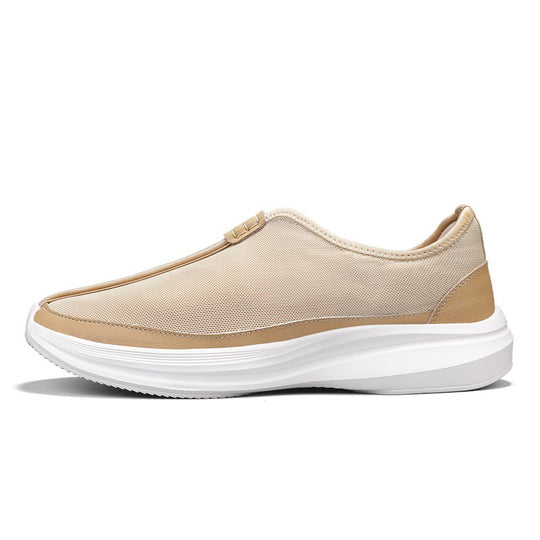 Damen Freizeit Slip-On Sneakers mit atmungsaktiver Mesh-Oberfläche und gepolsterter Sohle R&B