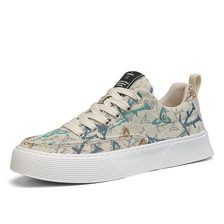 Damen Leichte und bequeme Canvas Sneakers mit modischem Print R&B