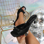 Damen Peeptoe-Heels mit eleganter Schleifen-Applikation und komfortablem Fußbett R&B