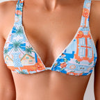 Damen Triangel-Bikini mit lR&Bhaftem Druck R&B