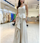 Damen Maxikleid mit asymmetrischem Saum R&B