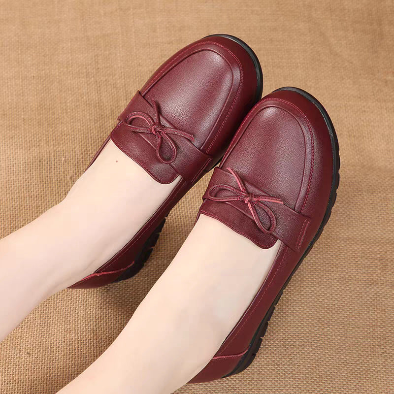 Damen Ballerinas mit eleganten Schleifenakzenten und rutschfester Sohle