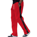 Herren trendige Sporthose mit elastischem Bund und seitlichen Kontraststreifen R&B