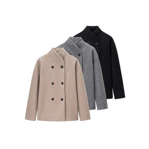 Damen elegante Doppelreiher-Jacke im modischen Schnitt R&B