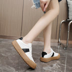Damen Plattform Sneaker mit atmungsaktiver Oberfläche und rutschfester Sohle R&B