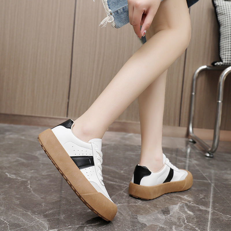 Damen Plattform Sneaker mit atmungsaktiver Oberfläche und rutschfester Sohle R&B