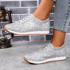 Damen Glitzernde Sneaker mit atmungsaktiver Sohle R&B