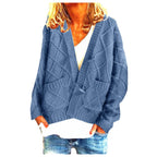 Damen Grobstrick-Cardigan mit praktischen Taschen und modernem Schnitt R&B