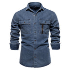 Herren Jeanshemd