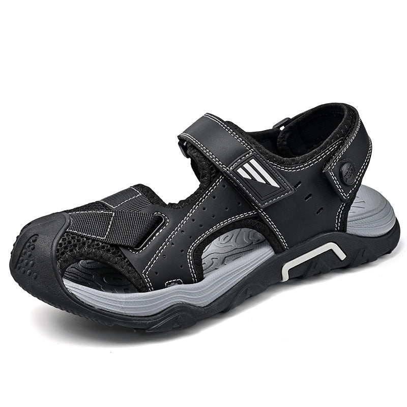 Herren leichte und atmungsaktive Outdoor-Sandalen mit verstellbaren Riemen R&B