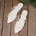 Damen Offene Sandalen mit metallic Akzenten und elegantem Design R&B