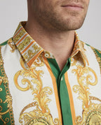 Herren Luxus Hemd mit eindrucksvollem Barockmuster R&B