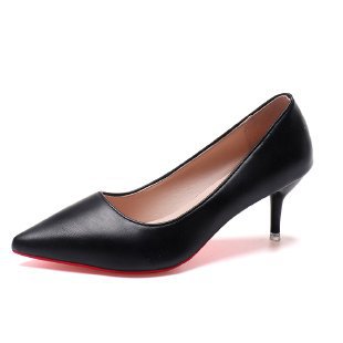 Damen elegante Pumps mit spitzem Zehenbereich und künstlerischem Absatz R&B