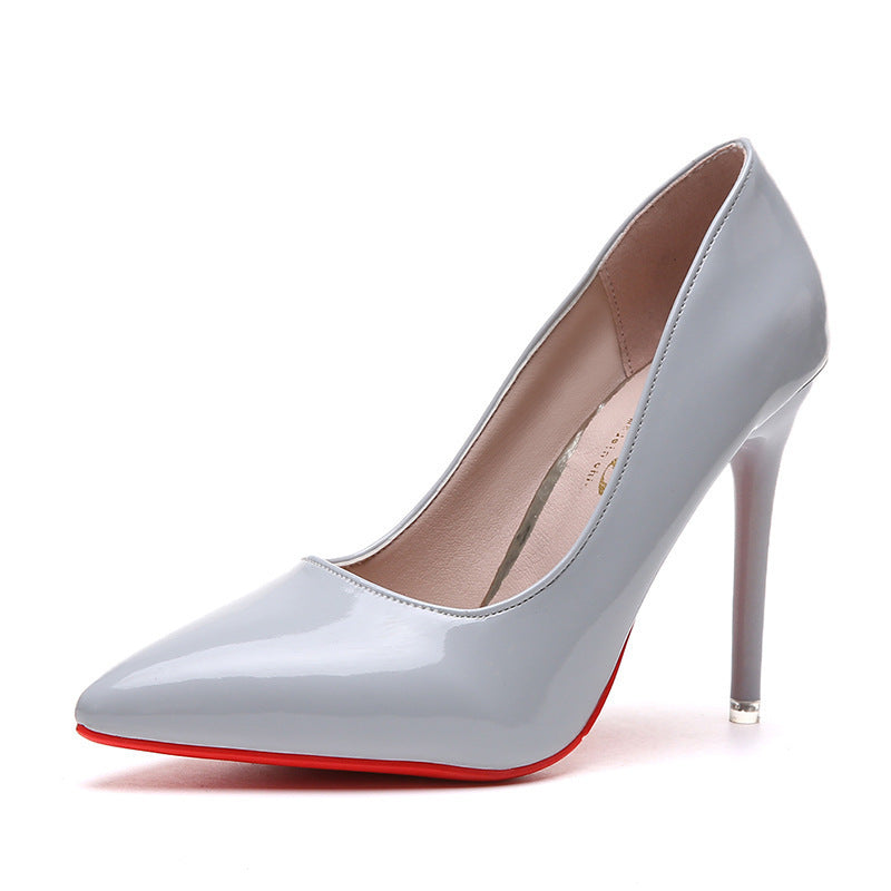 Damen Elegante Stiletto-Pumps mit hochglänzender Oberfläche R&B