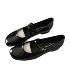 Damen elegante Ballerinas mit dekorativem Riemendesign und komfortablem Blockabsatz
