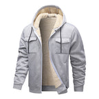 Herren Sweatjacke mit weichem Innenfutter Hedi-Mode