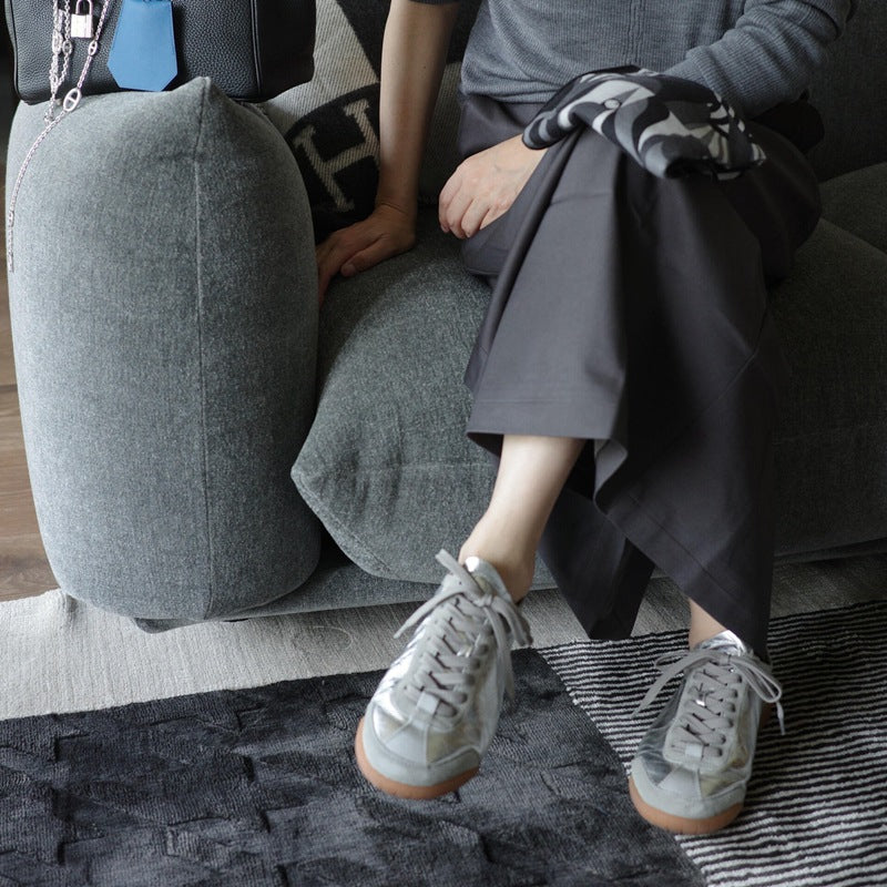 Damen Sneaker im modernen Metallic-Look mit rutschfester Sohle und komfortabler Polsterung R&B