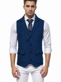 Herren elegante Weste im Hahnentrittmuster R&B