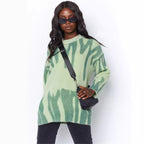 Damen Oversized Pullover mit modernem Farbmustermix und lässigem Schnitt R&B