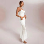 Damen Spitzen Set mit Rüschendetails R&B