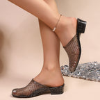 Damen Elegante und bequeme Flip-Flops mit glitzernden Akzenten R&B