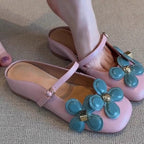 Damen Sling-Sandalen mit modischem Blumendesign und komfortabler Innensohle R&B