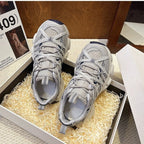 Damen Sportliche Lauf-Sneaker mit atmungsaktiver Mesh-Oberfläche und dämpfender Sohle R&B