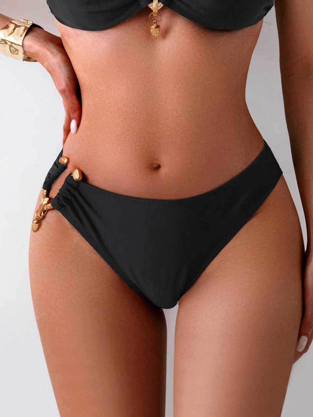 Damen Bandeau-Bikini mit eleganten Schmuckakzenten R&B