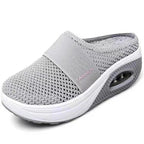 Damen bequeme Clogs mit atmungsaktivem Mesh-Obermaterial und stützendem Fußbett R&B