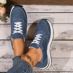 Damen sportliche Sneakers mit atmungsaktivem Obermaterial und flexiblem Sohlenprofil R&B