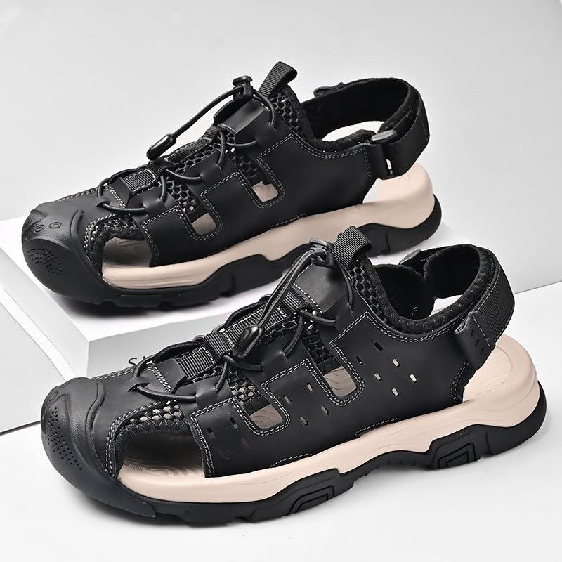 Herren Atmungsaktive Outdoor-Sandalen mit rutschfester Sohle