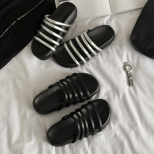 Damen modische Riemensandalen mit ergonomischem Fußbett R&B