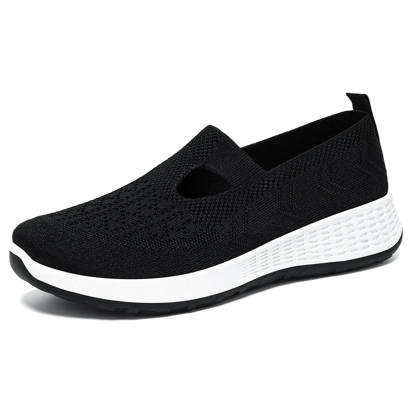 Damen Atmungsaktive Slip-On Freizeitschuhe mit elastischem Einschlupf und dämpfender Sohle R&B