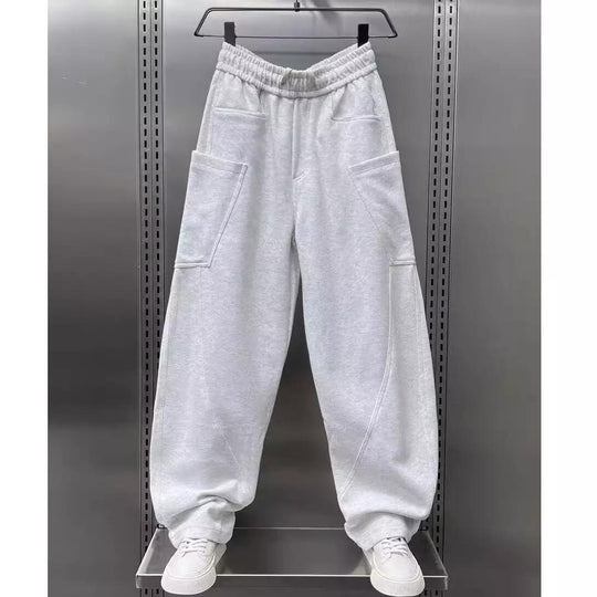 Damen bequeme Sweathose mit Cargo-Taschen R&B